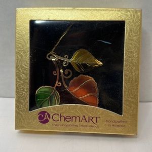 ChemArt Aspen Leaves 2012 Ornament 50455 NIB